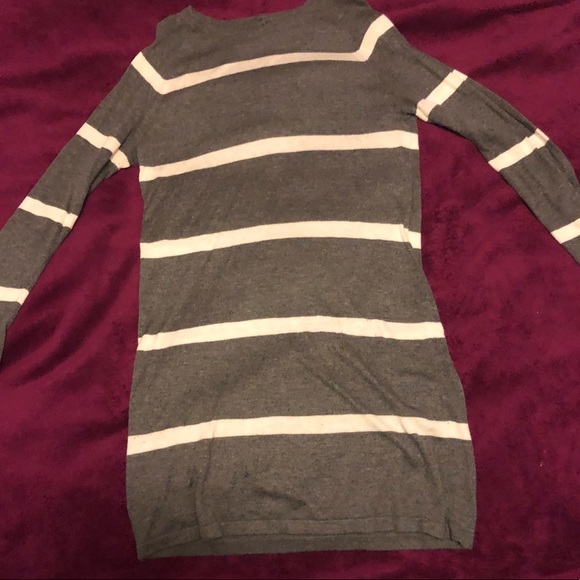 Mango - Grey and white dress - Picture 3 of 4